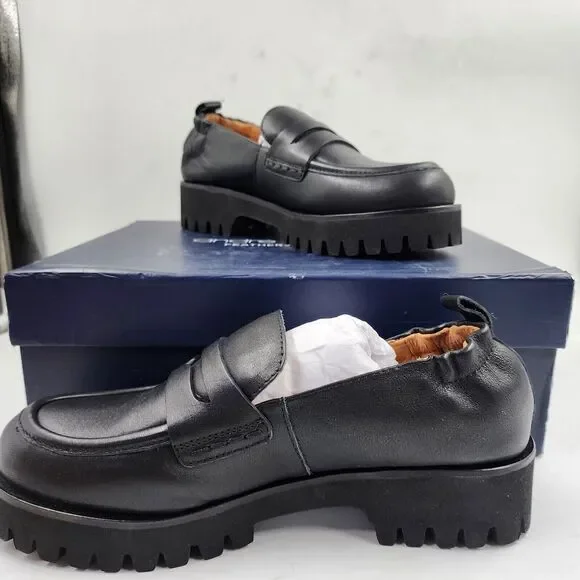 Andre Assous Black Loafers - Picture 3 of 15